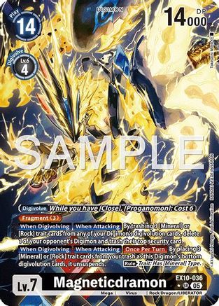 Magneticdramon (Alternate Art)  (EX10-036) [Sinister Order] Foil
