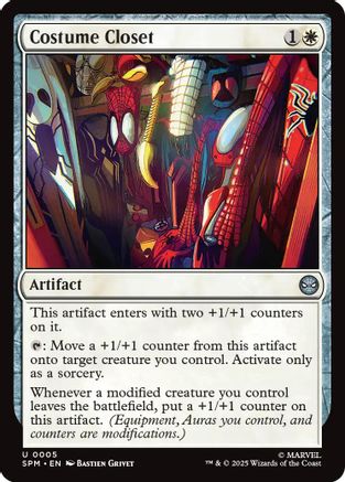 Costume Closet (SPM-005) - Marvel's Spider-Man Foil