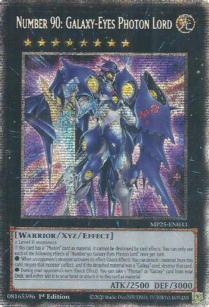 Number 90: Galaxy-Eyes Photon Lord [MP25-EN033] Starlight Rare
