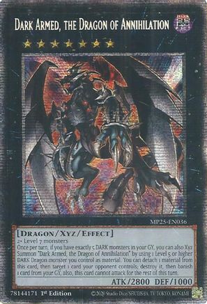 Dark Armed, the Dragon of Annihilation [MP25-EN036] Starlight Rare