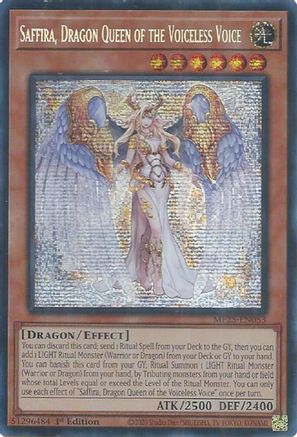 Saffira, Dragon Queen of the Voiceless Voice [MP25-EN053] Prismatic Secret Rare