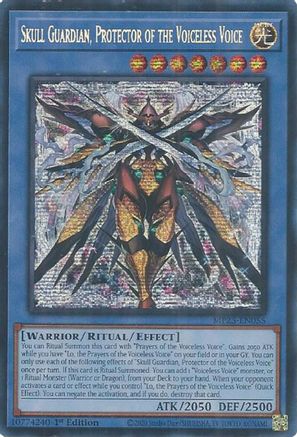 Skull Guardian, Protector of the Voiceless Voice [MP25-EN055] Prismatic Secret Rare