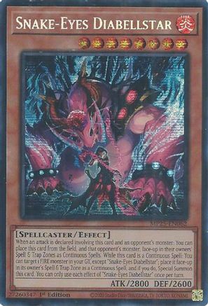 Snake-Eyes Diabellstar [MP25-EN062] Prismatic Secret Rare