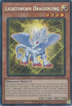 Lightsworn Dragonling [MP25-EN066] Prismatic Secret Rare