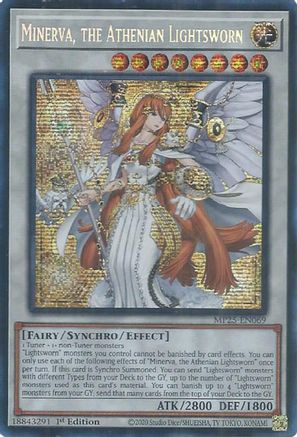 Minerva, the Athenian Lightsworn [MP25-EN069] Prismatic Secret Rare