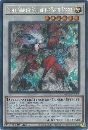 Rciela, Sinister Soul of the White Forest [MP25-EN087] Prismatic Secret Rare