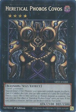 Heretical Phobos Covos [MP25-EN088] Prismatic Secret Rare