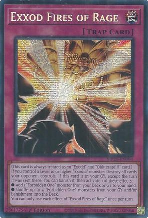 Exxod Fires of Rage [MP25-EN094] Prismatic Secret Rare