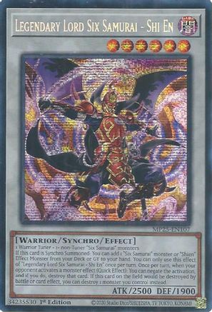 Legendary Lord Six Samurai - Shi En [MP25-EN107] Prismatic Secret Rare