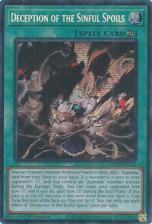 Deception of the Sinful Spoils [MP25-EN113] Prismatic Secret Rare