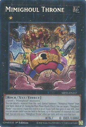 Mimighoul Throne [MP25-EN117] Prismatic Secret Rare