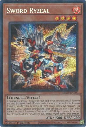 Sword Ryzeal [MP25-EN118] Prismatic Secret Rare