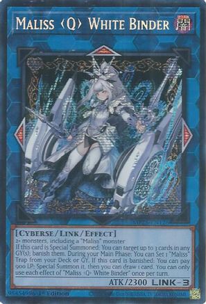 Maliss <Q> White Binder [MP25-EN126] Prismatic Secret Rare