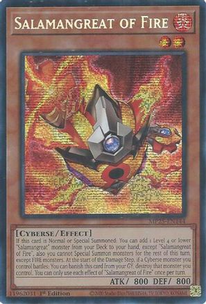 Salamangreat of Fire [MP25-EN144] Prismatic Secret Rare