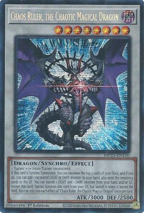 Chaos Ruler, the Chaotic Magical Dragon [MP25-EN150] Prismatic Secret Rare