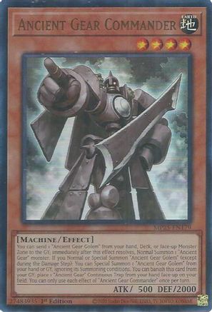 Ancient Gear Commander [MP25-EN179] Ultra Rare