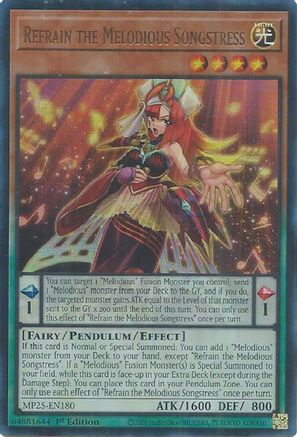 Refrain the Melodious Songstress [MP25-EN180] Ultra Rare