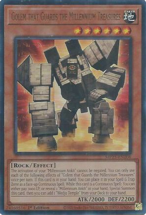 Golem that Guards the Millennium Treasures [MP25-EN208] Ultra Rare