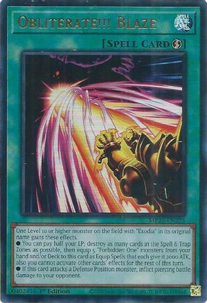 Obliterate!!! Blaze [MP25-EN225] Ultra Rare