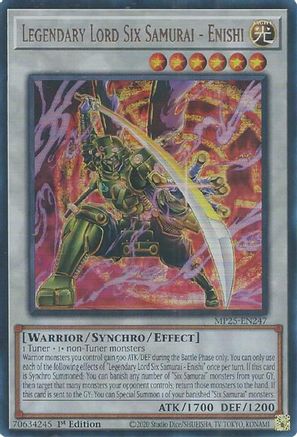 Legendary Lord Six Samurai - Enishi [MP25-EN247] Ultra Rare