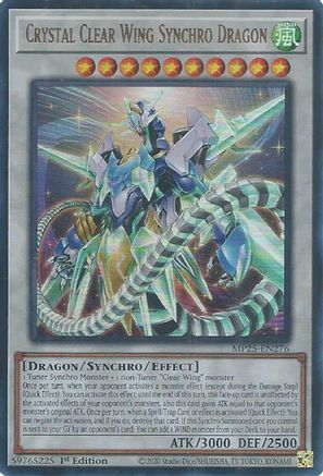 Crystal Clear Wing Synchro Dragon [MP25-EN276] Ultra Rare