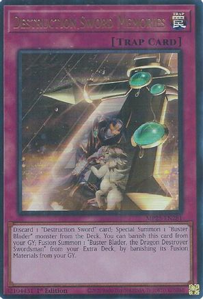 Destruction Sword Memories [MP25-EN281] Ultra Rare
