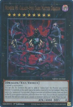 Number 95: Galaxy-Eyes Dark Matter Dragon [MP25-EN300] Ultra Rare