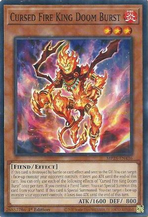 Cursed Fire King Doom Burst [MP25-EN436] Common