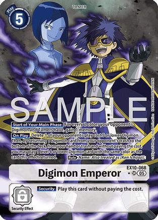 Digimon Emperor (Alternate Art)  (EX10-068) [Sinister Order] Foil