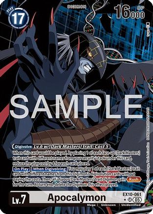 Apocalymon (Alternate Art)  (EX10-061) [Sinister Order] Foil