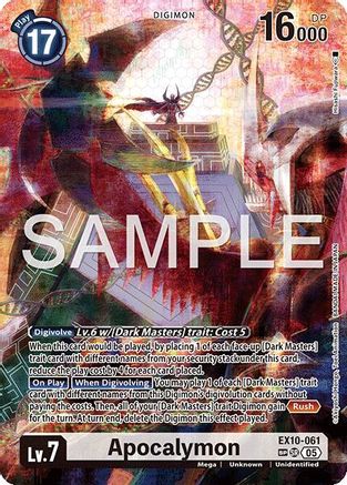 Apocalymon (SP)  (EX10-061) [Sinister Order] Foil