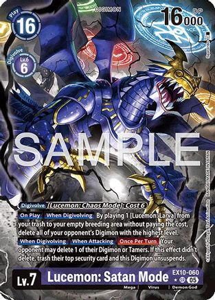 Lucemon: Satan Mode (Alternate Art)  (EX10-060) [Sinister Order] Foil