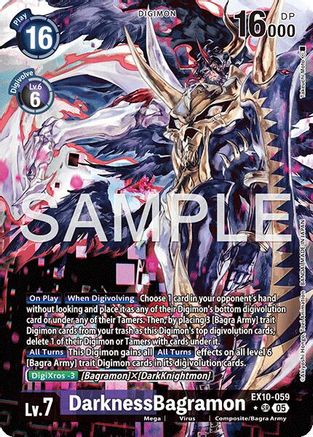 DarknessBagramon (Alternate Art)  (EX10-059) [Sinister Order] Foil