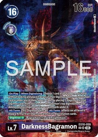 DarknessBagramon (SP)  (EX10-059) [Sinister Order] Foil