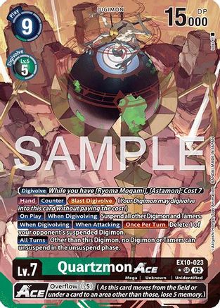 Quartzmon ACE (Alternate Art)  (EX10-023) [Sinister Order] Foil