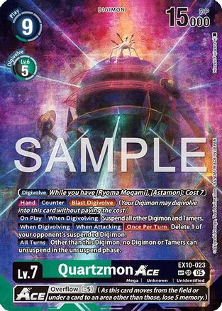 Quartzmon ACE (SP)  (EX10-023) [Sinister Order] Foil