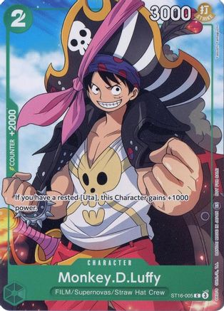 Monkey.D.Luffy (Welcome Pack Vol. 2) [One Piece Promotion Cards] Common