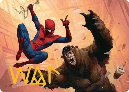 Wisecrack Art Card (Gold-Stamped Signature) (AASPM-016) - Art Series: Marvel's Spider-Man
