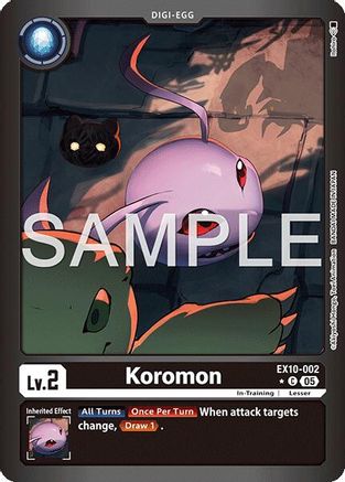 Koromon (Limited Foil)  (EX10-002) [Sinister Order] Foil