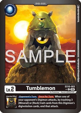 Tumblemon (Limited Foil)  (EX10-003) [Sinister Order] Foil