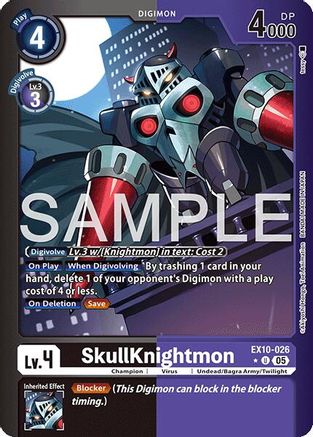 SkullKnightmon (Limited Foil)  (EX10-026) [Sinister Order] Foil