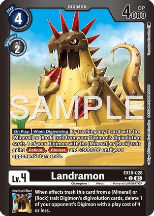 Landramon (Limited Foil)  (EX10-028) [Sinister Order] Foil
