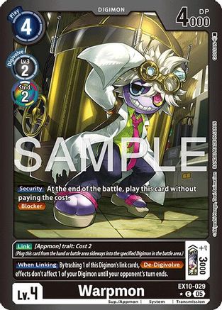 Warpmon (Limited Foil)  (EX10-029) [Sinister Order] Foil