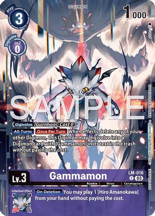 Gammamon (Sinister Order Legend Pack)  (LM-016) [Exceed Apocalypse] Foil