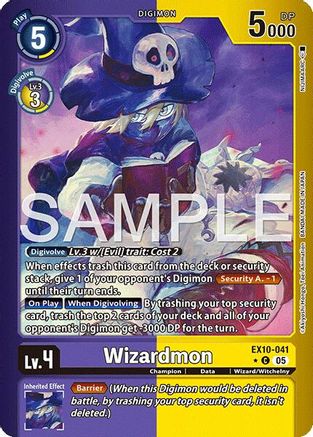Wizardmon (Limited Foil)  (EX10-041) [Sinister Order] Foil
