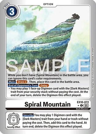 Spiral Mountain (Limited Foil)  (EX10-072) [Sinister Order] Foil