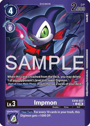 Impmon (Limited Foil)  (EX10-037) [Sinister Order] Foil