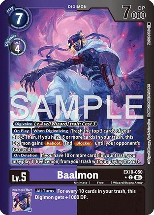 Baalmon (Limited Foil)  (EX10-050) [Sinister Order] Foil