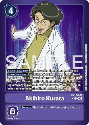 Akihiro Kurata (Limited Foil)  (EX10-066) [Sinister Order] Foil