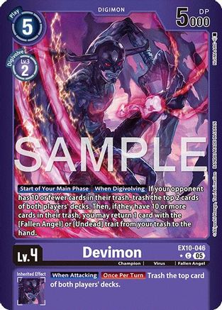 Devimon (Limited Foil)  (EX10-046) [Sinister Order] Foil